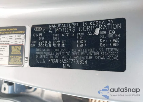 2015 Kia Soul + из США, поврежденный, VIN KNDJP3A52F7791854